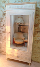 french antique single door armoire